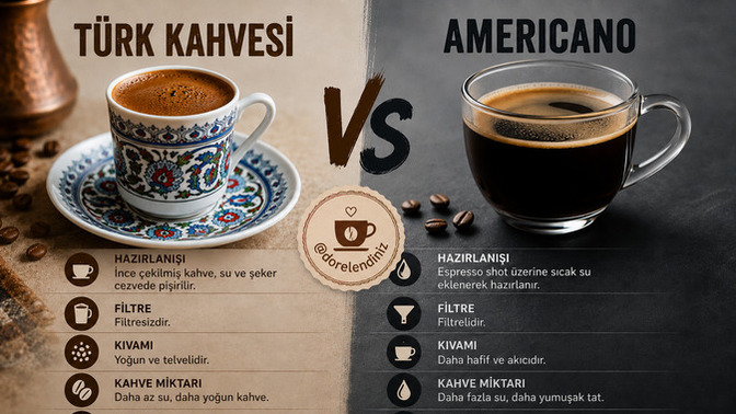 Türk kahvesi mi americano mu tercih edersin?