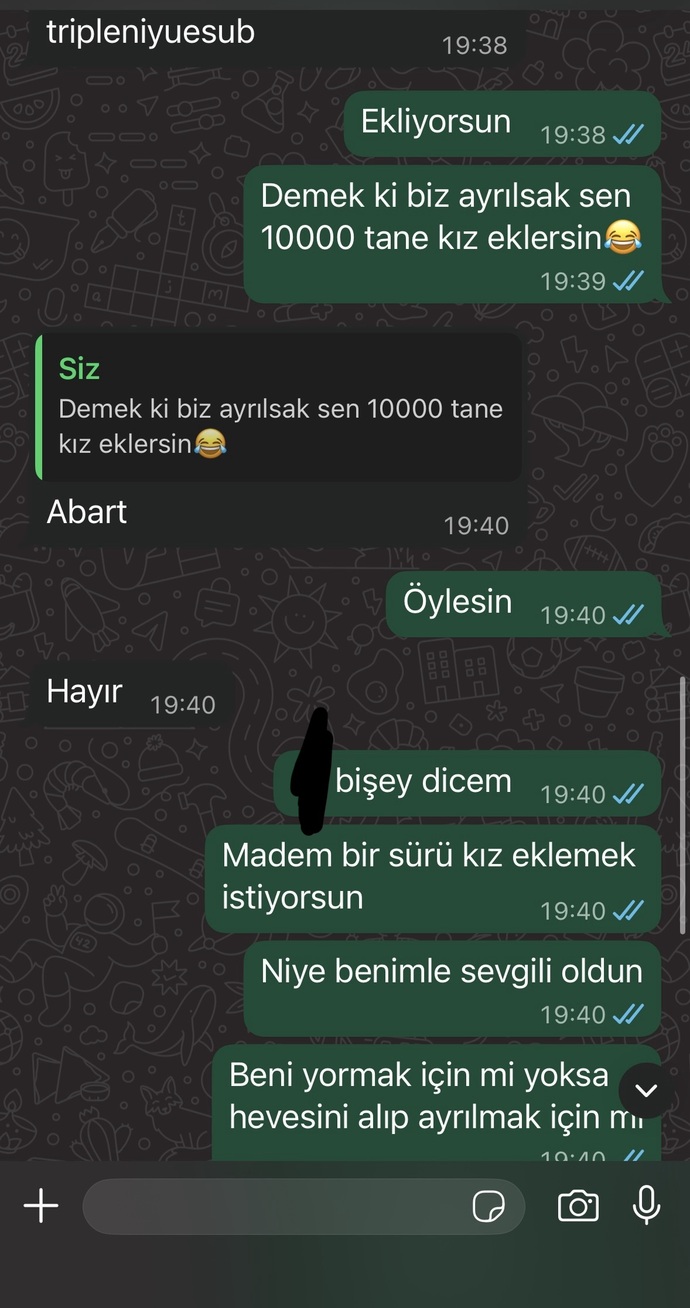 Böyle bir sevgiliniz olsa çıldırmaz miydiniz ben çıldırıyorum?