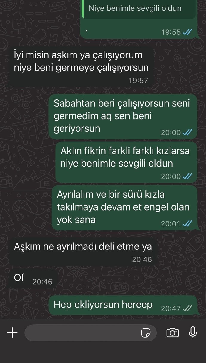 Böyle bir sevgiliniz olsa çıldırmaz miydiniz ben çıldırıyorum?