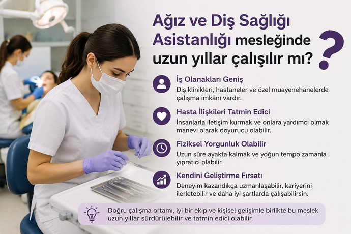 Ağız ve diş sağlığı asistanlığı mesleğinde uzun yıllar çalışılır mı?