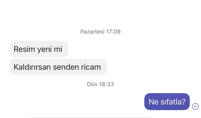 Sevgiliniz eski sevgilisine görseldeki gibi bir mesaj atsa ne yaparsınız?