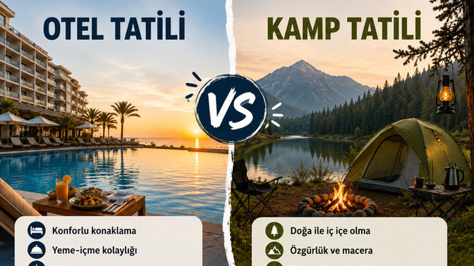 Otel tatili mi yoksa kamp tatili mi tercih edersin?