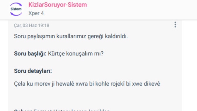 Bu sorumun kaldırılması normal mi?