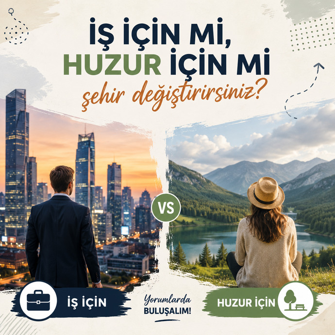 İş için mi, huzur için mi şehir değiştirirsiniz?