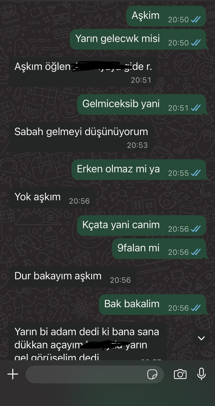 Sevgilim sürekli buluşmaya gelince böyle yapıyor saçmalık değil mi yaptıği?