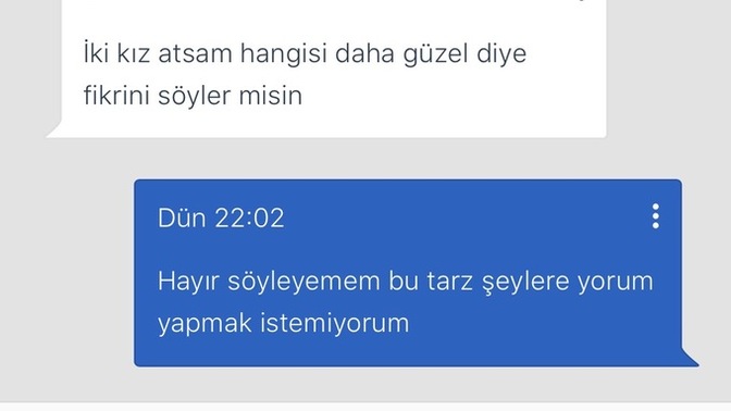 Bu tarz insanlara ne cevap veriyorsunuz sürekli aynı taktikle yazıyorlar?
