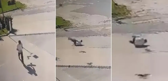 Elazığdaki karga saldırısı kamerada! Sizin de böyle bir tecrübeniz oldu mu?