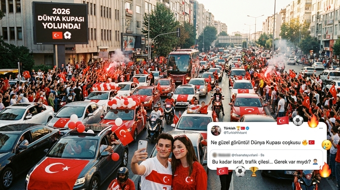 Milli Takım’ı araç konvoyuyla uğurlamak sizce gurur mu israf mı? 🇹🇷⚽
