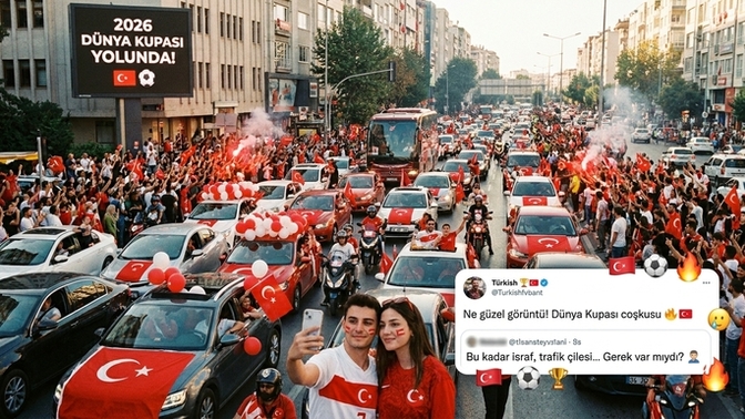 Milli Takım’ı araç konvoyuyla uğurlamak sizce gurur mu israf mı? 🇹🇷⚽