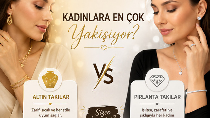 Kadınlara en çok altın takılar mı yoksa pırlanta takılar mı yakışıyor?