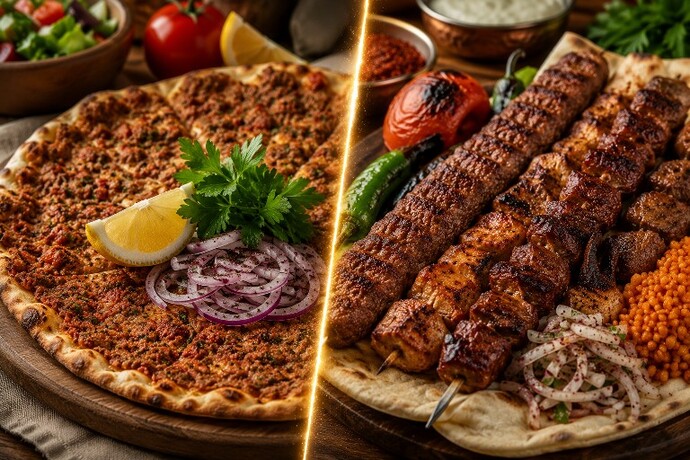 Lahmacunu mu daha çok seviyorsunuz kebabı mı?