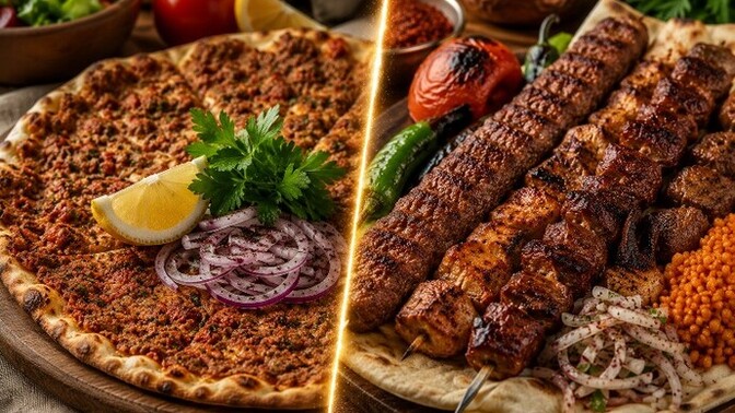 Lahmacunu mu daha çok seviyorsunuz kebabı mı?