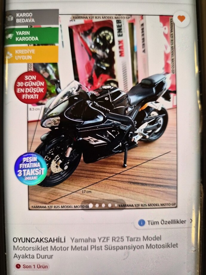 Bu foğtoraftaki motor yazılanla aynı mi?