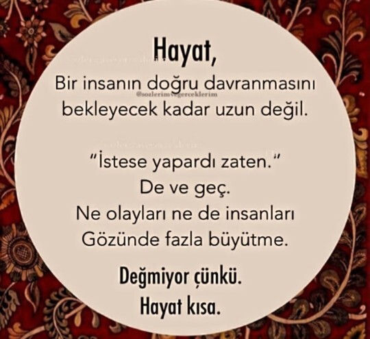 Olaylari ve insanlari gozunde buyutur musun?