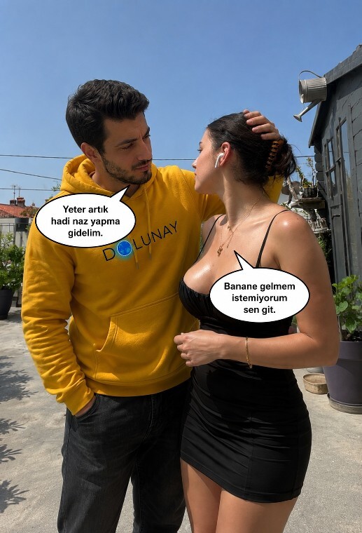 şu an giydiğin kıyafet görseldeki kadının üstünde olsaydı, kadın ne giymiş olur du?