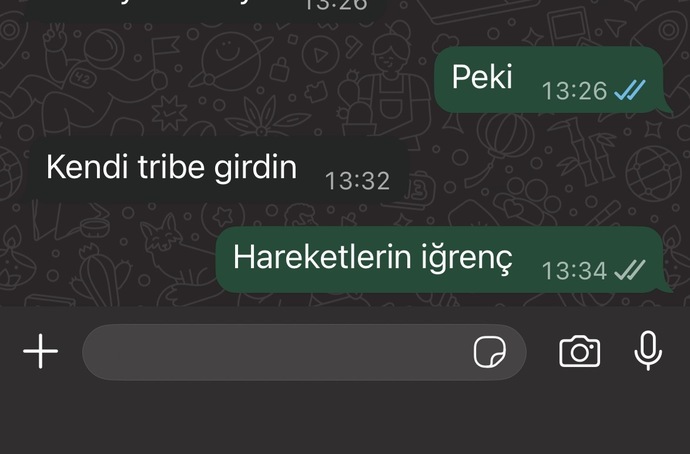 Sevgilim çok ilgisiz değil mi?