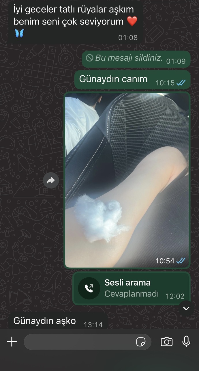 Sevgilim çok ilgisiz değil mi?