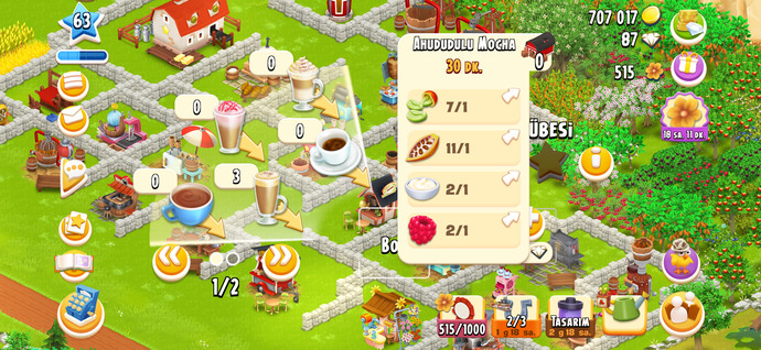 Haydaydeki hangi yiyecek içecek olduğunu söyleyim mi?