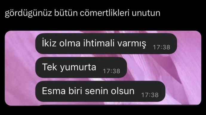 Millet bebesinin birini veriyor, işine de gelir tabii de ☺️