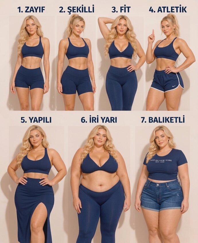 Sizce ideal vücut ölçüleri ve vücut tipi hangisi olmalı?