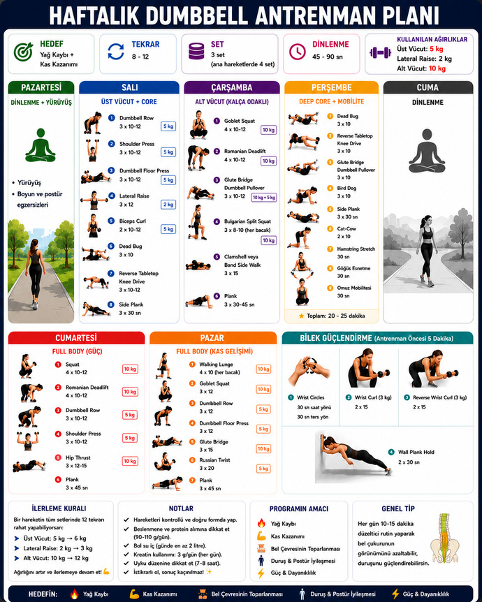 Üst vücut antrenman programım doğru mu, lateral raise ve ağırlık artışını nasıl ayarlamalıyım?