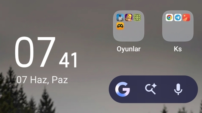 Telefonunuzda klasör var mı?