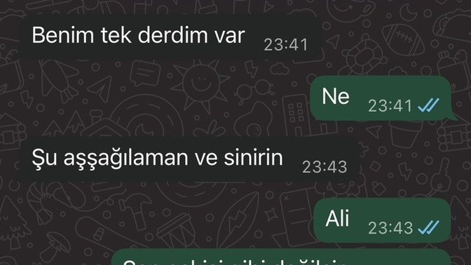 Sizce ben mi zorluyorum bitmiş gibi mi?