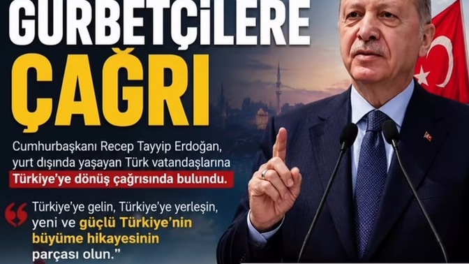 Cumhurbaşkanı Erdoğan yurtdışındaki vatandaşlara ülkeye dönüş çağrısında bulundu.. Yurtdışında olsanız bu çağrıyla döner miydiniz?