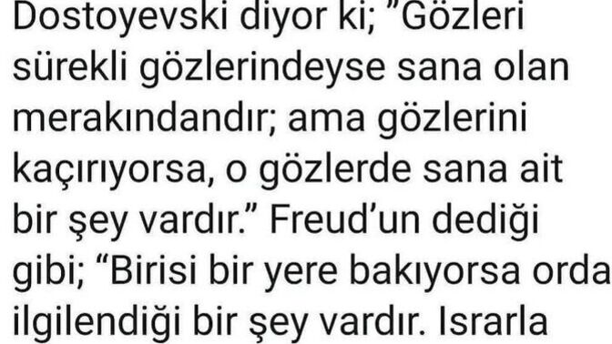 Birinin bakışlarından sizi sevip sevmediğini anlayabilir misiniz?