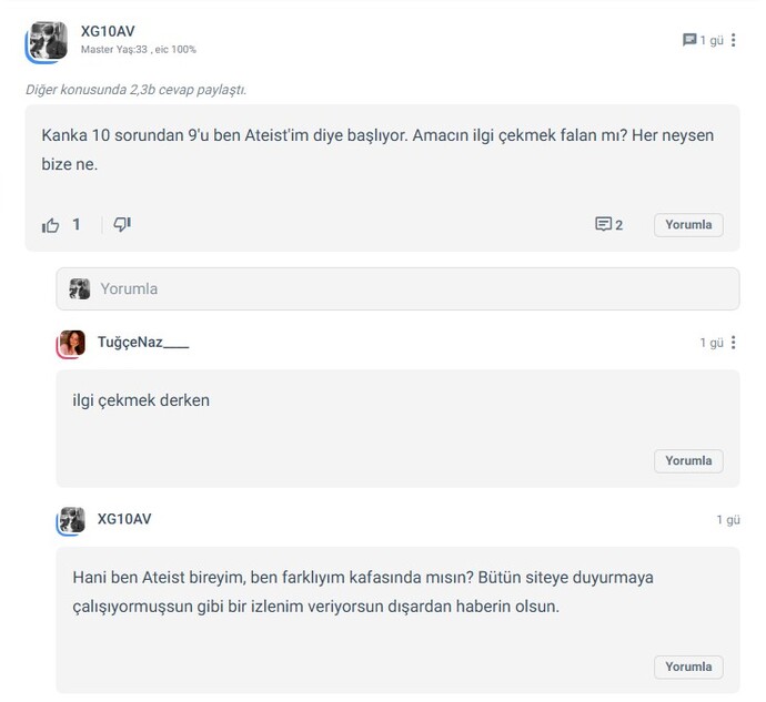Ateist olduğum için sorduğum sorular neden rahatsız ediyor?