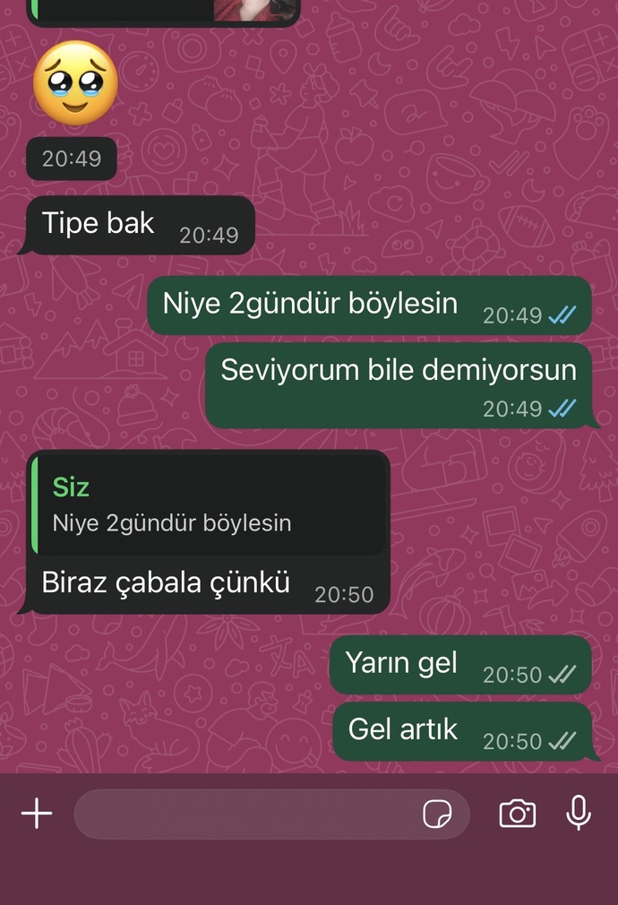 Ne yapmaya çalışıyor bu çocuk sevgilim güya😣?