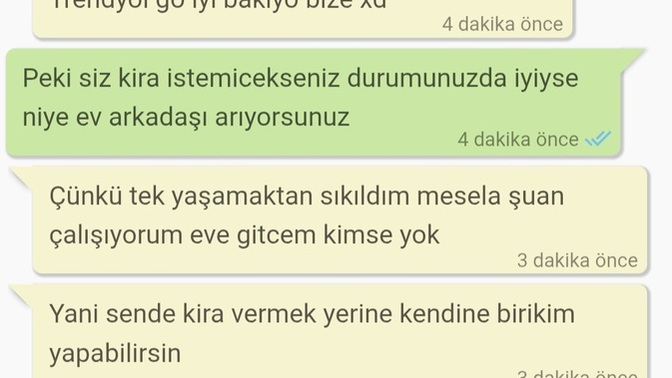Ev arkadaşı kiraya karışmayıp sadece fatura istiyorsa bu dolandırıcılık mı, siz olsanız güvenir miydiniz?