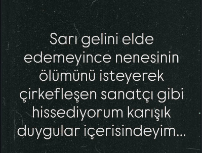 Nasıl bir duygu içindesiniz? ?