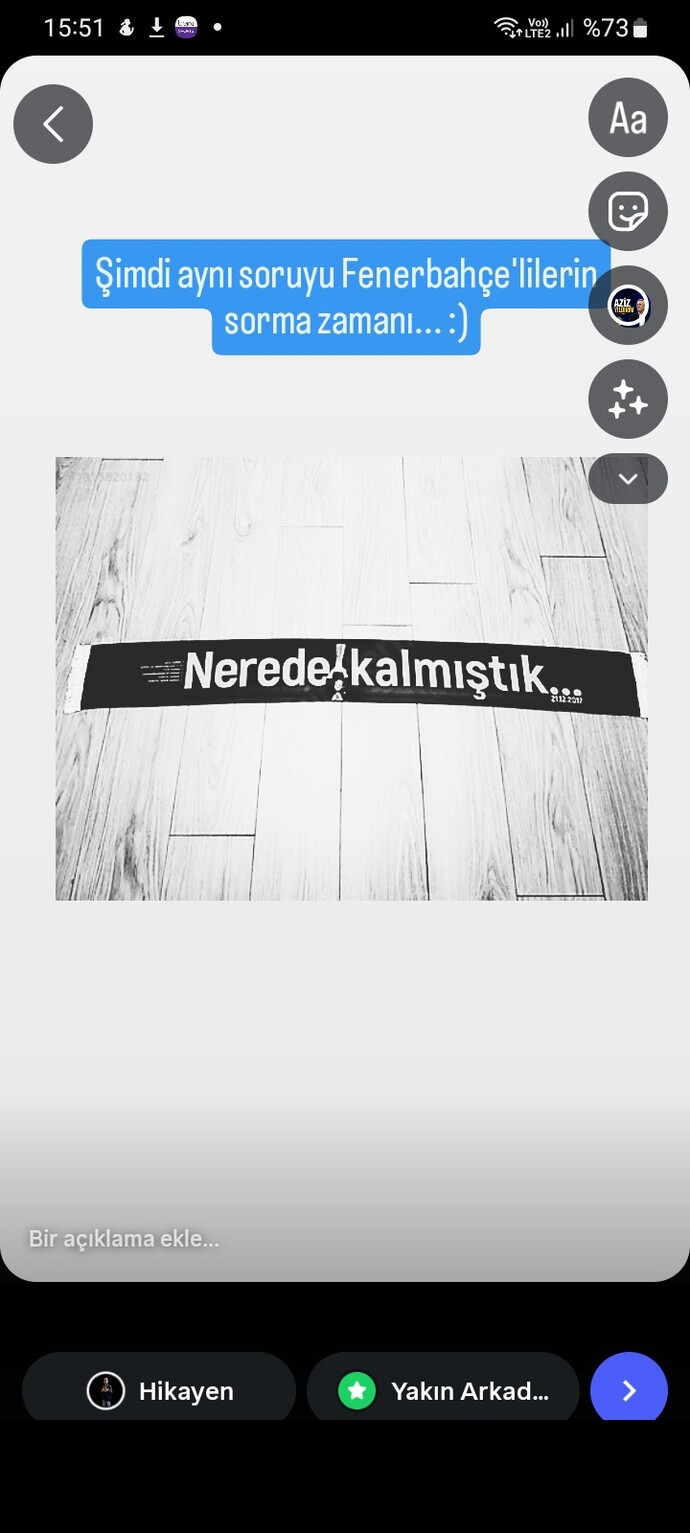 Sizce paylaştığım story nasıl?