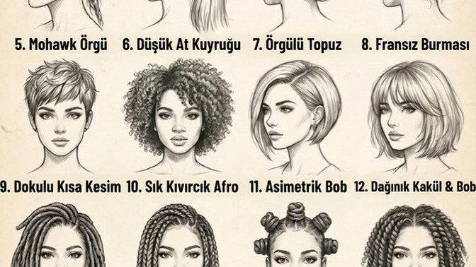 Sizce kadınlarda hangi saç şekli daha güzel?