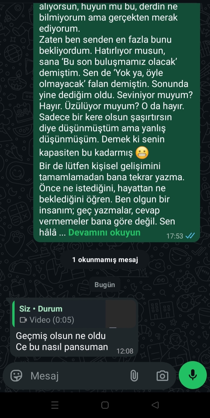 Eski sevgilim story atınca yazdı, şimdi ne yapacağımı ve nasıl davranacağımı bilmiyorum?