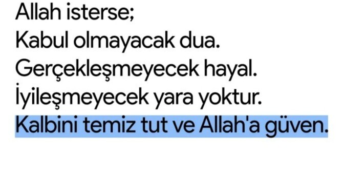 En büyük duanız nedir?