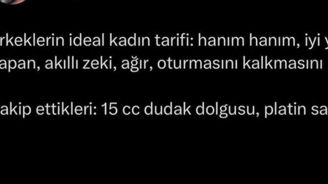 İdeal kadın tarifiniz nedir?