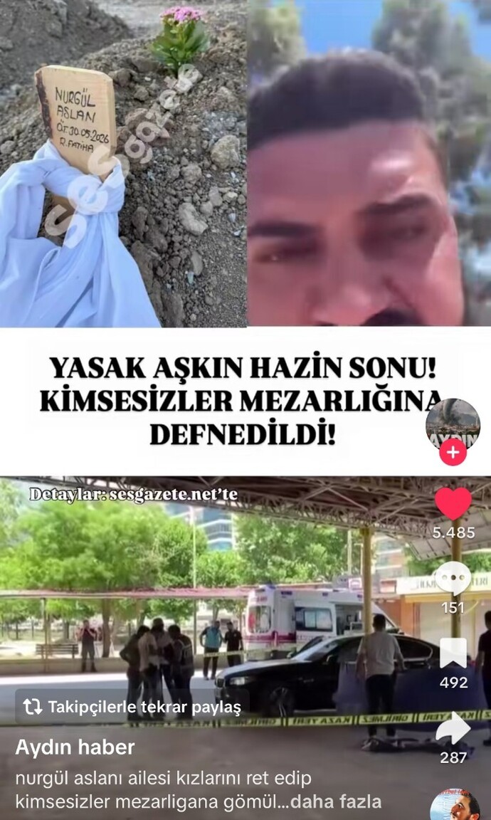 Kocasini aldatıp ölen kadını kendi ailesi bile kabul etmemiş kimsesiz mezarlığına gomlmus?