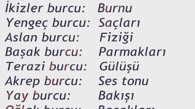 Burcuna göre en çekici yerin neresi?