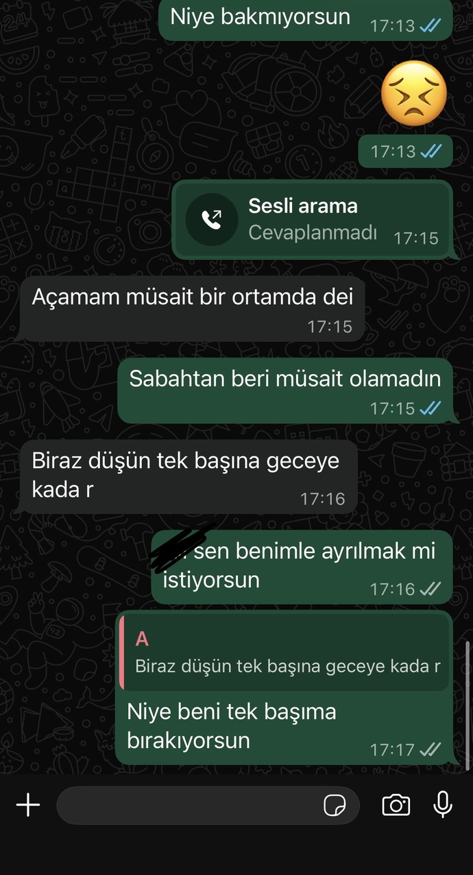 Sizce ayrılmak mi istiyor?