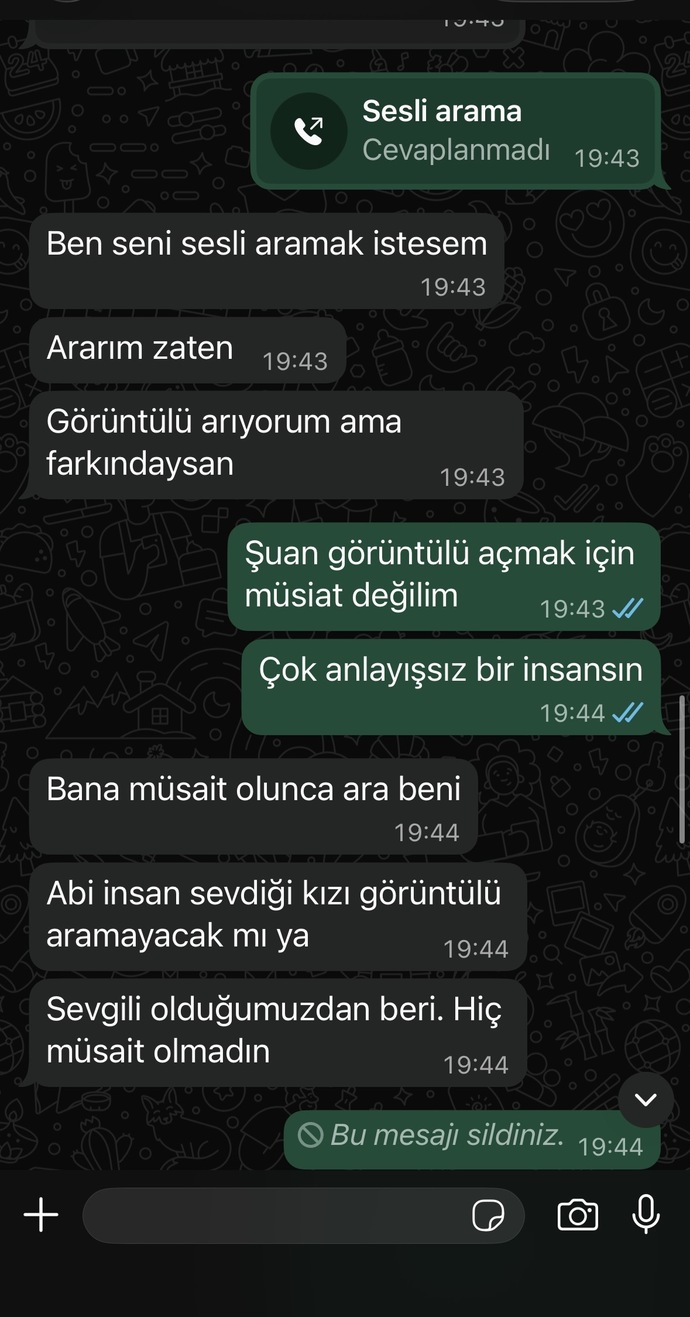 Sizce ayrılmak için bahane mi arıyordu?