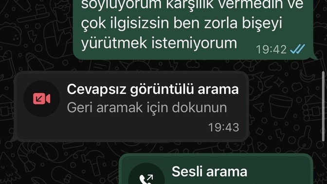 Sizce ayrılmak için bahane mi arıyordu?