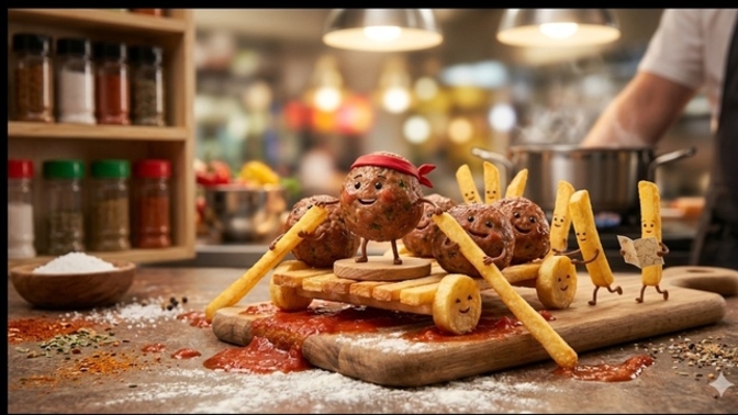 Köfte ve patates kızartması sever misiniz?