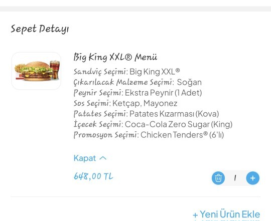Bu menü yemek abartı gereksiz mi?