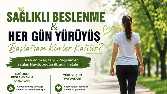Sağlıklı Beslenme & Yürüyüş Hareketi Başlatsam Kimler Katılır 🥕🥘🏃‍♀️🏃‍♂️?