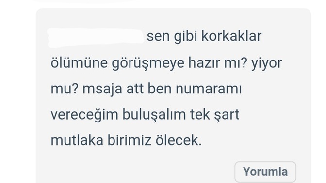 Sitede mafya üyeleri dolaşıyor olabilir mi yoksa palavradan mı tehdit ediyorlar?
