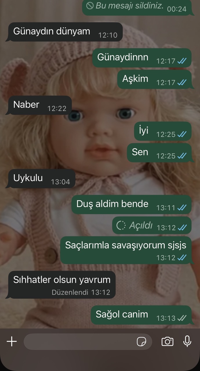 Niye cevap vermiyor bitti mi şimdi her şey?