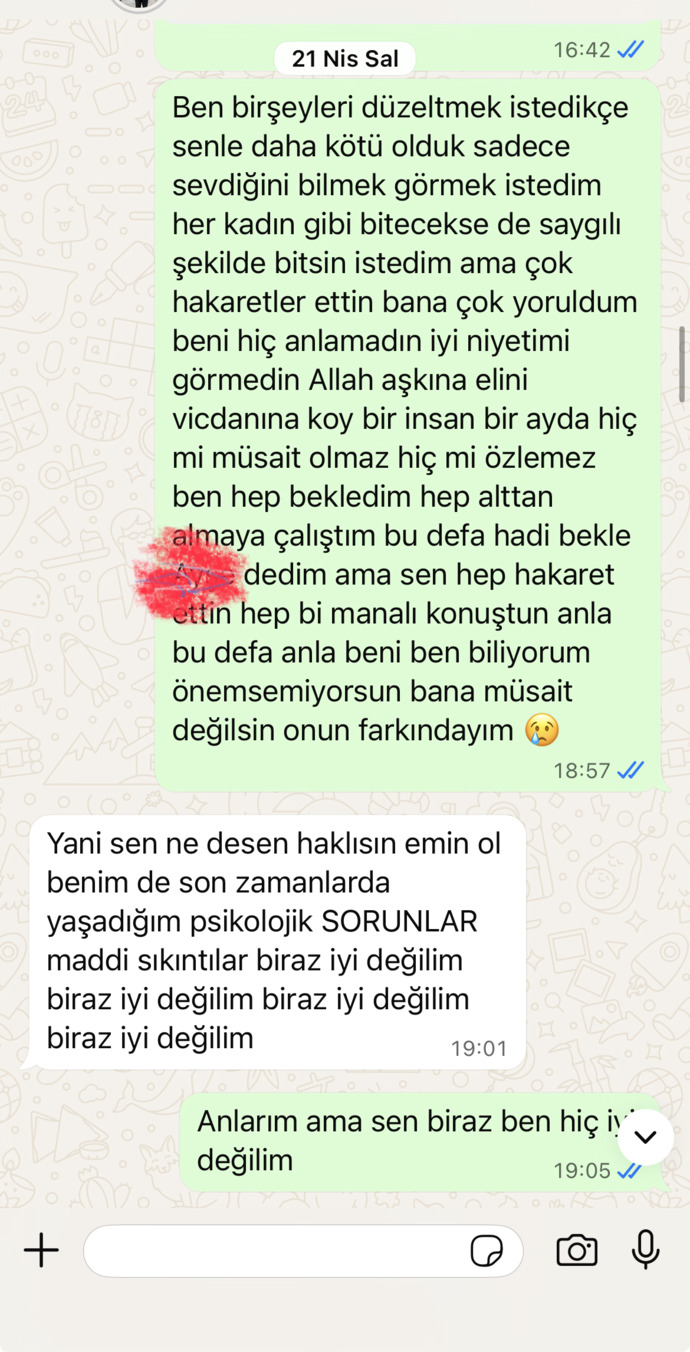 Sevgilim günlerce yazmayınca ben mi abartıyorum, yoksa ilişkiyi bitirmekte haklı mıyım?