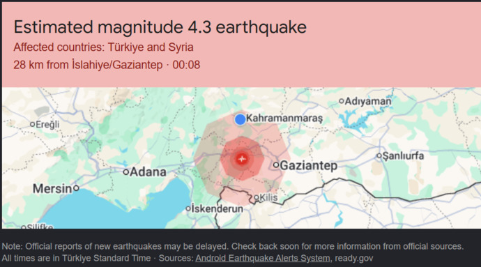 Az önce deprem mi oldu, Gaziantep’te başka hisseden var mı?